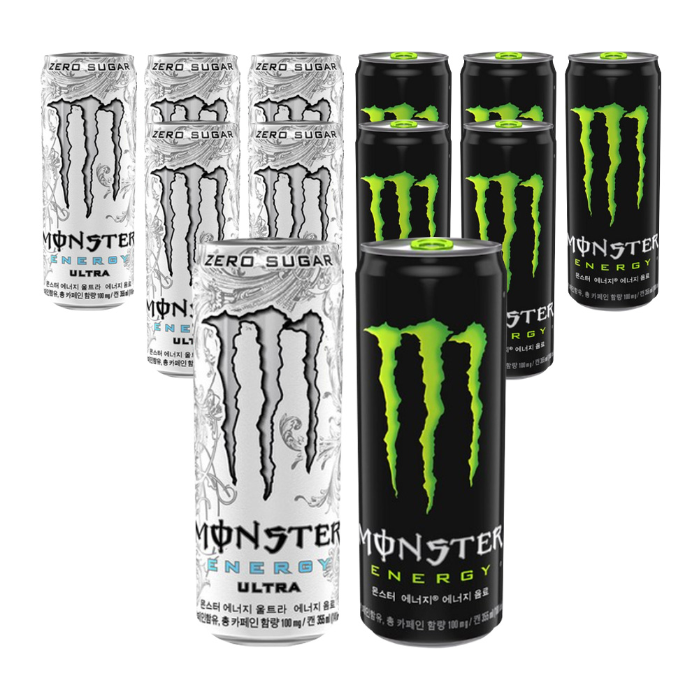 몬스터에너지 울트라 + 그린 355ml 2종 혼합 12개입 27,030원