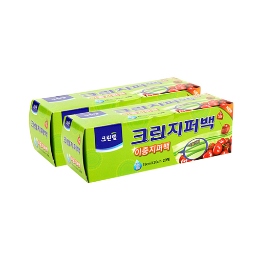 크린랲 크린지퍼백, 소(S), 20개입, 1개 2,040원