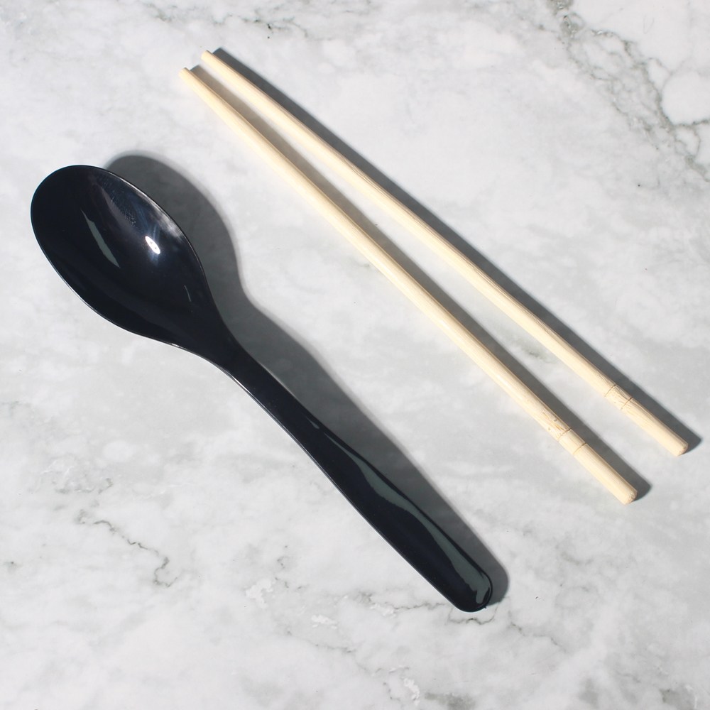 일회용수저세트 OPP 500세트 블랙수저+둥근대나무 젓가락, 500세트, 1세트 44,000원