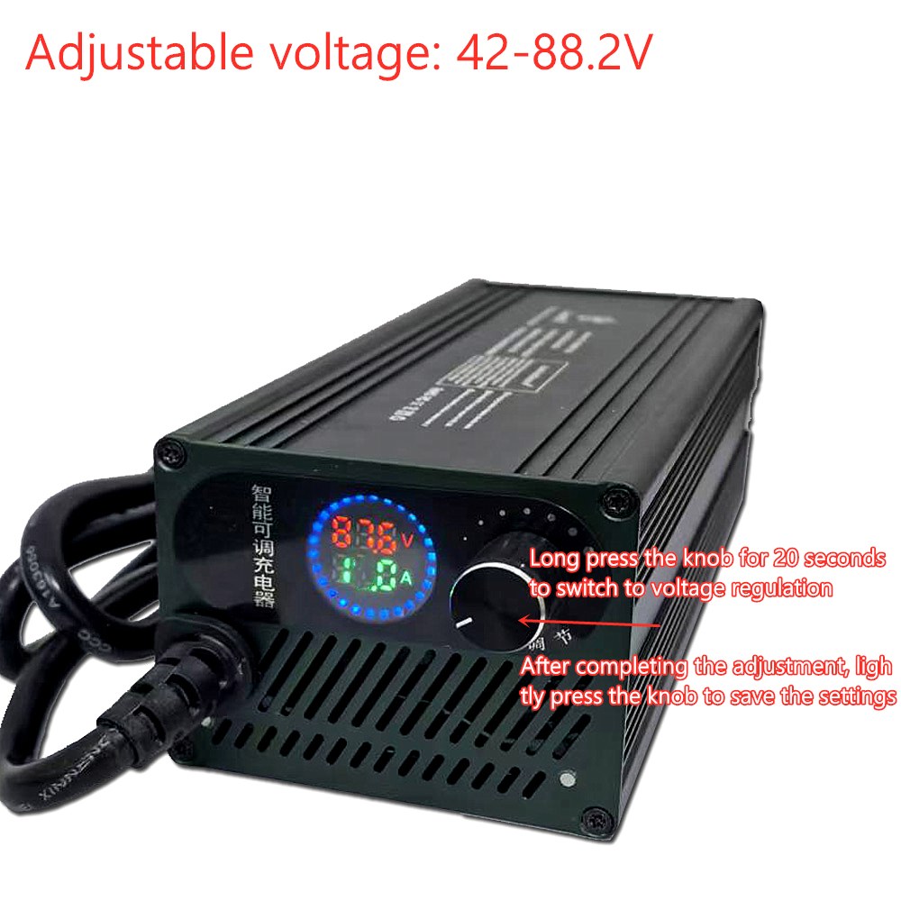 10A 15A 24V 48V 58.4V 72V 60V 84V 리튬 이온 Lifepo4 리튬 배터리 충전기 Curren 조정 13S 54.6V 고속 충전 8S 16S 20S 24S 241,600원