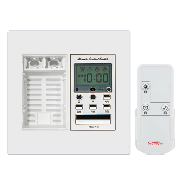 제일전기공업 CHEIL 디노 리모컨 스위치 1구(우)+온도공란 세트 74,300원