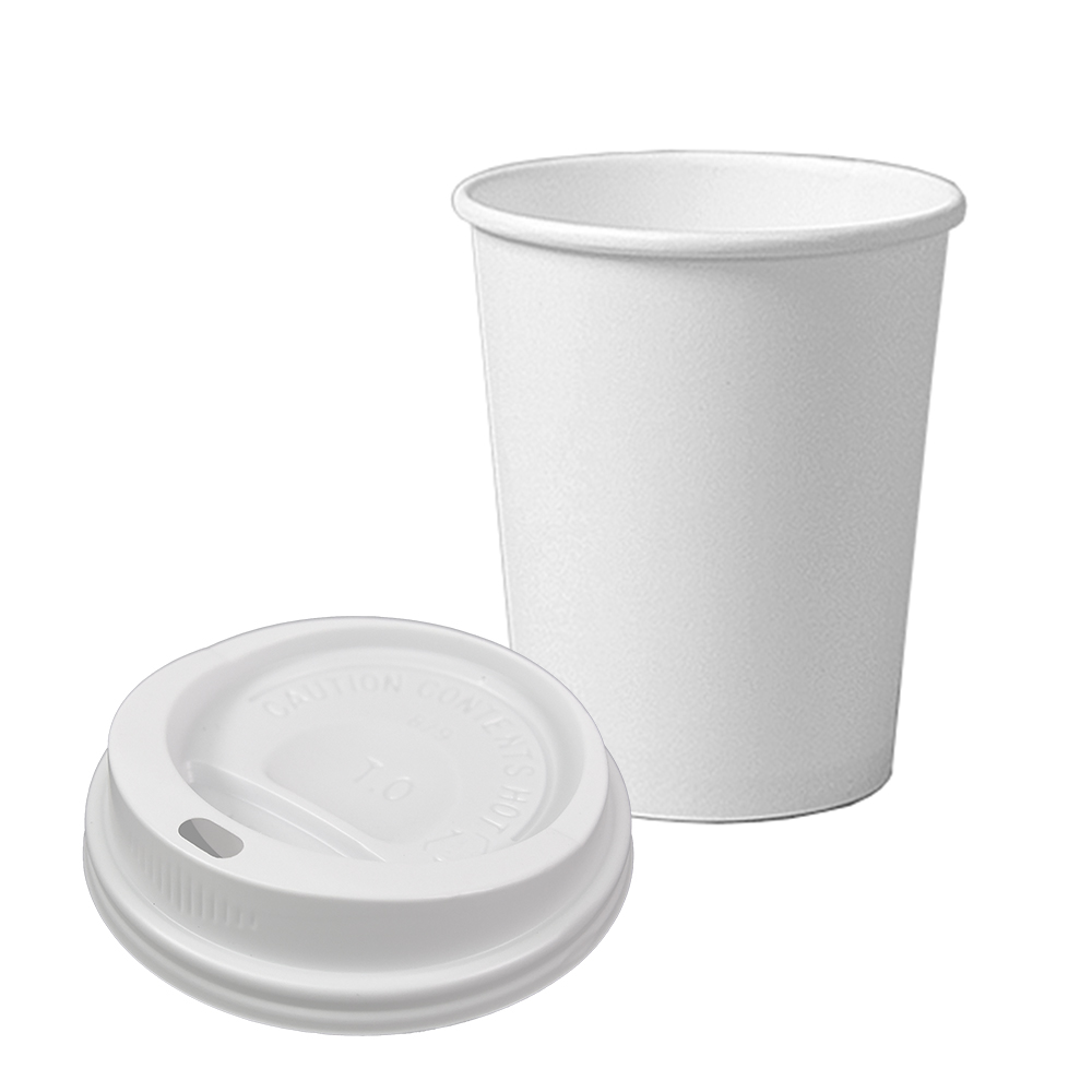 종이컵 뚜껑포함 세트 8온스 종이컵+타공형 백색 리드 / 200개 세트, 1개 18,500원
