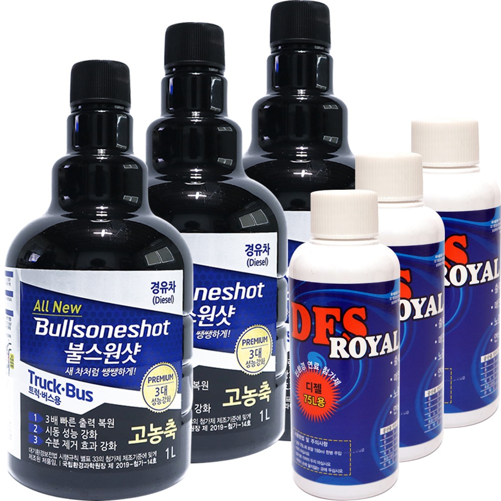 불스원샷 트럭 버스용 1L 경유 6개 (본품3+한눈알샷150ml 3) 72,000원