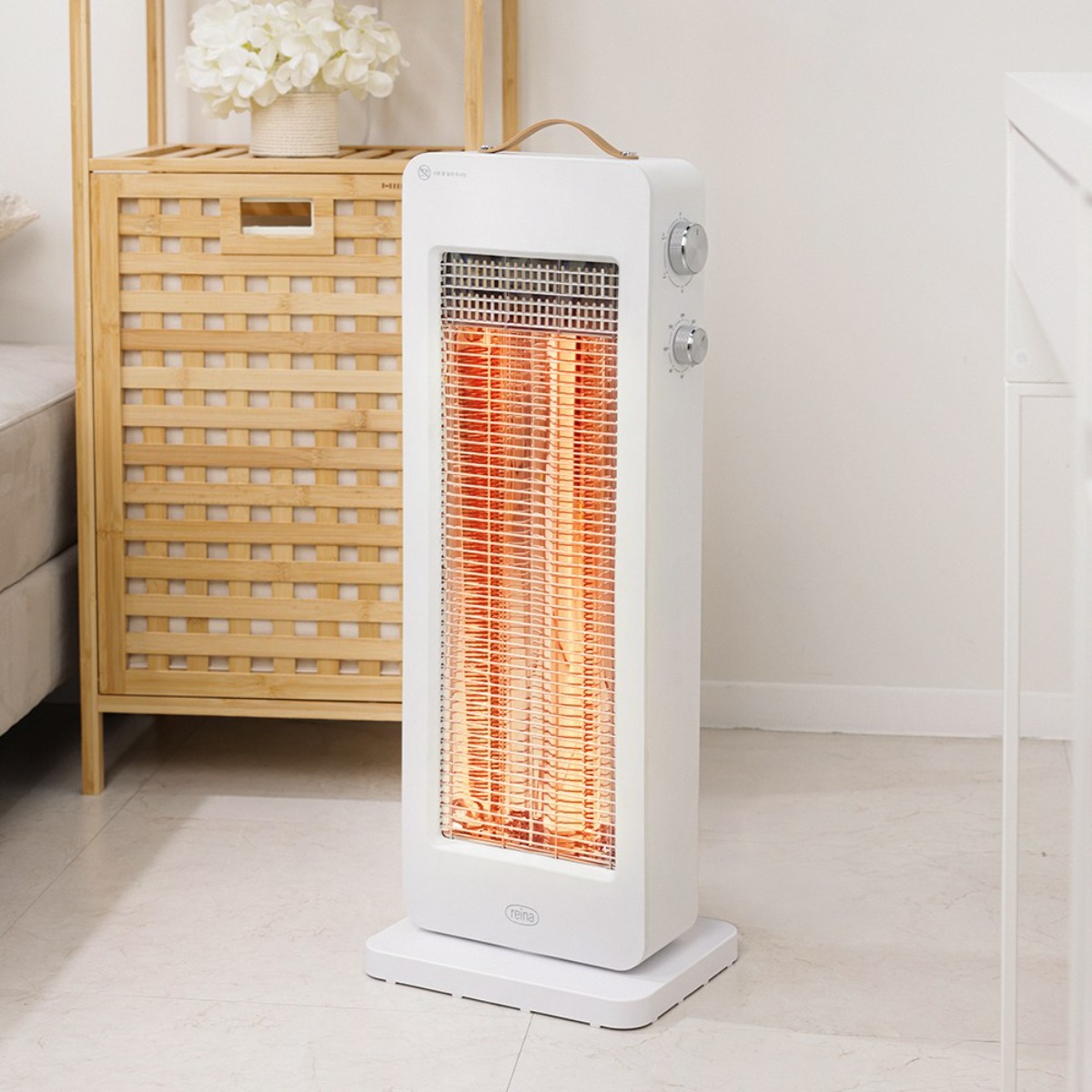 [2026년형 신제품] 3초만에 따뜻! 레이나 히터 RH-2250CB 고효율 빠른발열 2단 카본히터 스탠드형 타이머 슬림디자인 좌우회전, RH-2250CB 48,900원