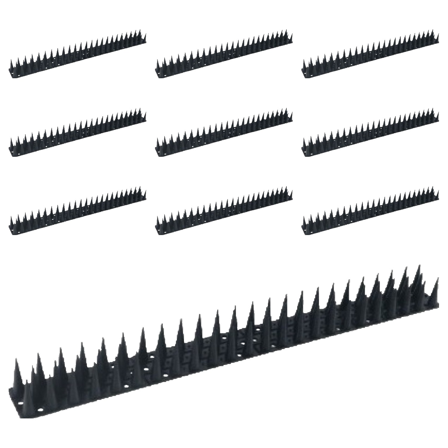 쩝쩝도사 실외기 난간 조류 비둘기 퇴치 H32 버드스파이크 블랙 10p, 828g, 1개 15,000원