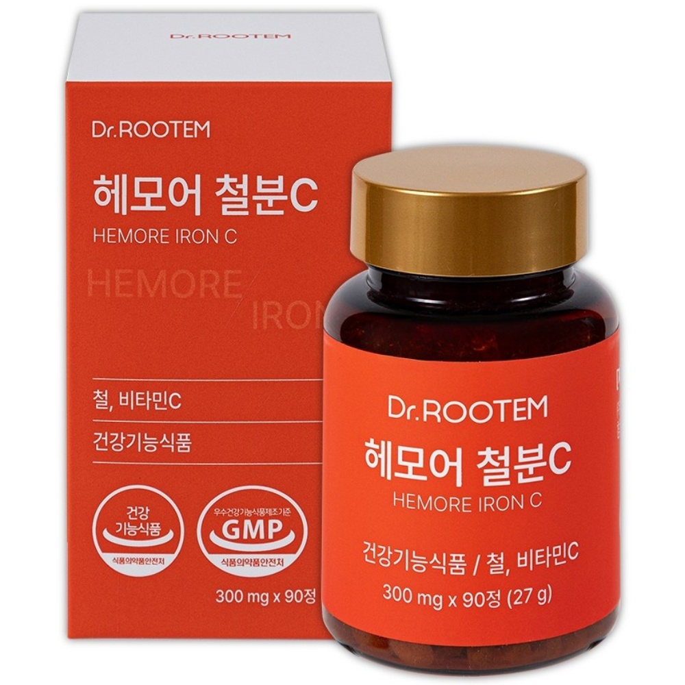 닥터루템 헤모어 철분 빈혈 비헴철 철분제, 1개, 90정 15,190원