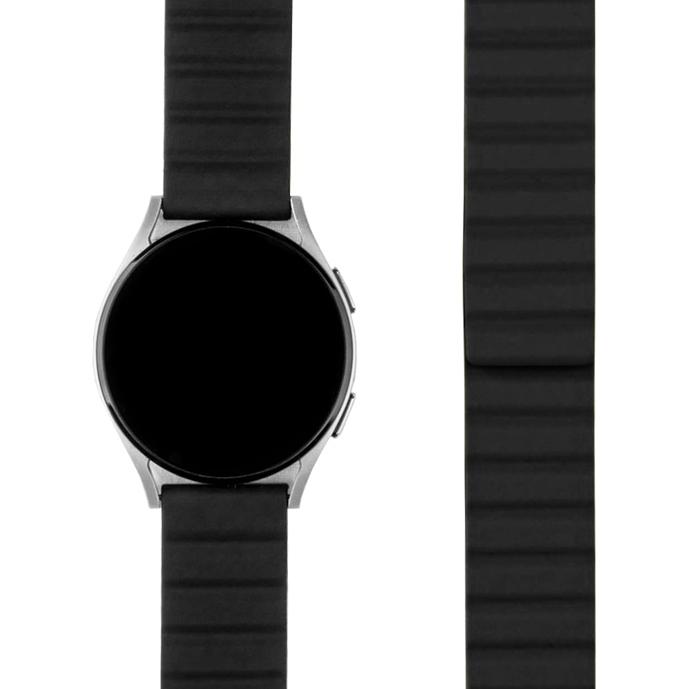 모할랩 스마트 워치 실리콘 투톤 마그네틱 밴드 스트랩 20mm, 블랙, 1개 11,990원