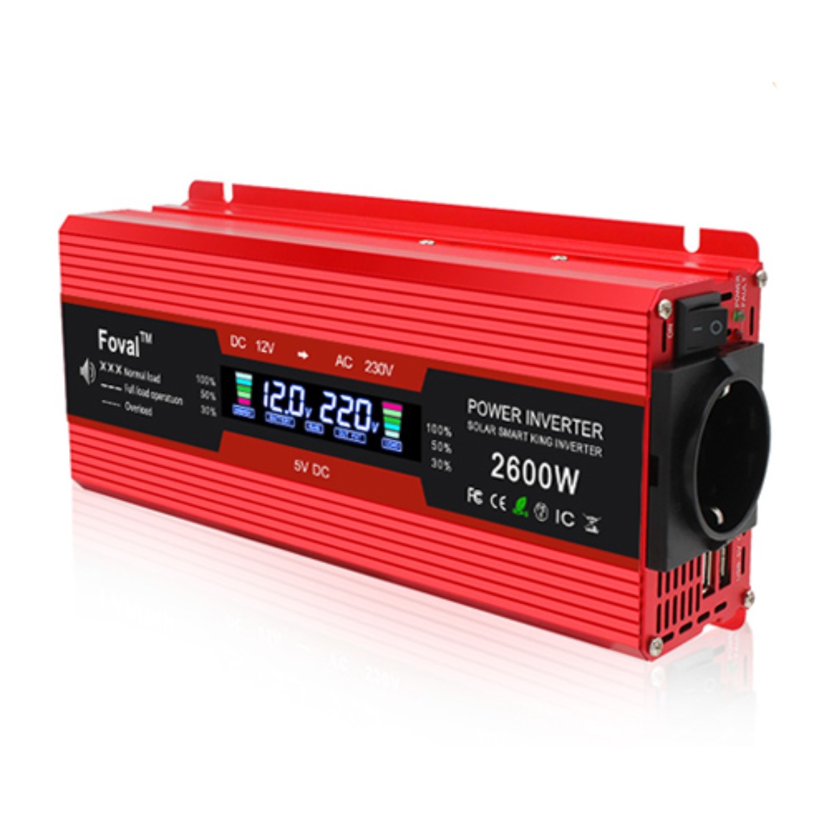 루앤 차량용 LCD 인버터 2600W 유사계단파 220V 60hz 한국형 KC인증, 1개 99,000원