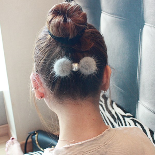 레인걸 [2P세트] 포인트 옆머리 밍크핀 진주 리본 머리핀 헤어핀 9,900원