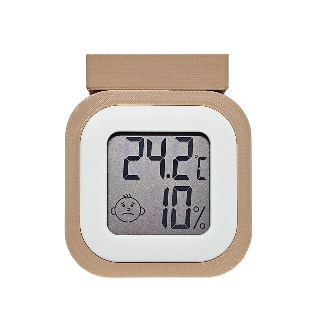 도마뱀 온습도계 자석거치대 크레스티드 게코 파충류 피그미다람쥐 햄스터 소동물 사육장 꾸미기, 1개, 우드 12,000원