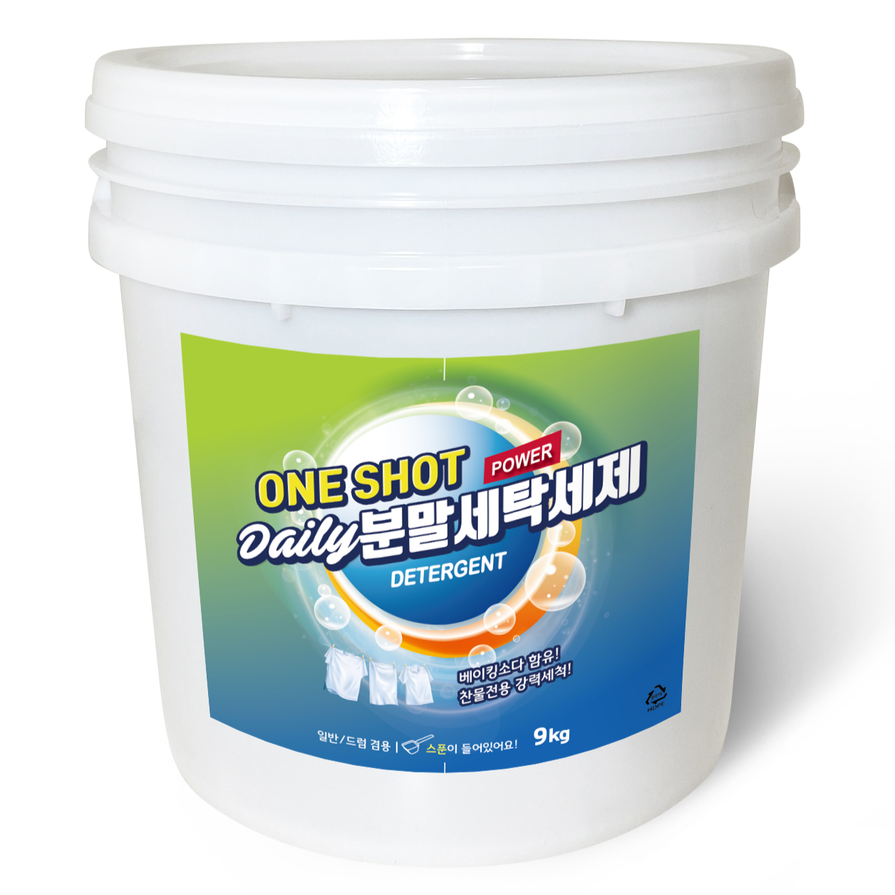 데일리 분말세탁세제 9kg, 대용량 가루세제, 찌든때 오염 제거, 가성비 좋은 세제, 드럼공용세제, 통돌이세제, 향기좋은세제 19,300원