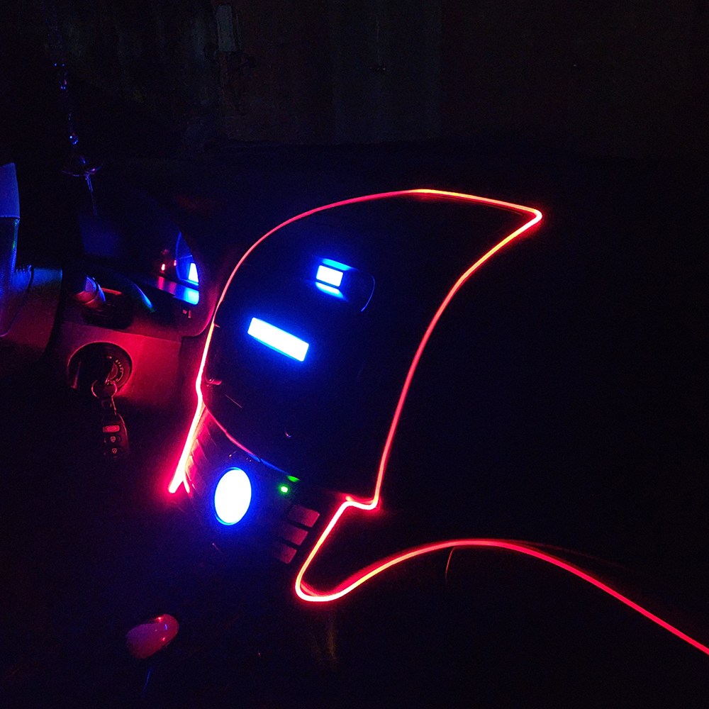 오토크루 소리반응 레인보우 RGB 엠비언트 광섬유 무드등 AC-L01 USB 5m 28,900원