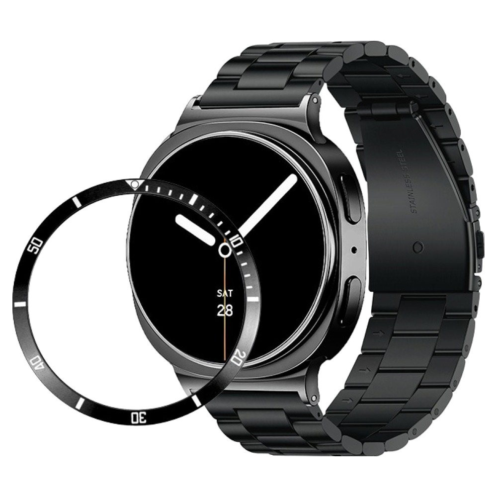 라이톰 갤럭시 워치 메탈 스트랩 22mm + 베젤링 세트, 블랙, 1세트 28,800원