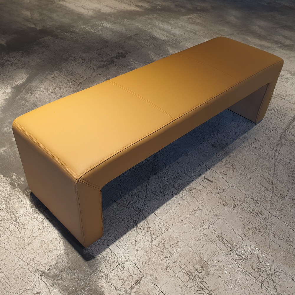 i6 ㄷ자형 병원 약국 대기의자 벤치쇼파 3인용(1500mm), DS 150(라이트 오렌지) 345,800원