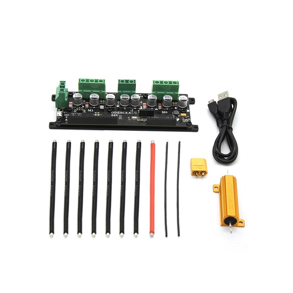 ODrive 2채널 - BLDC 모터 컨트롤러 56V - Heatsink 포함 제품(오드라이브), 1개, black 283,000원