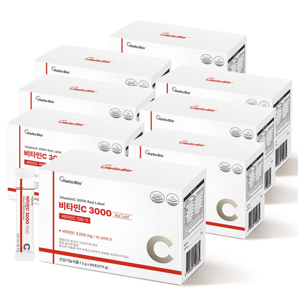헬로바이오 맥스 비타민C 3000 레드라벨, 8개, 270g 59,910원
