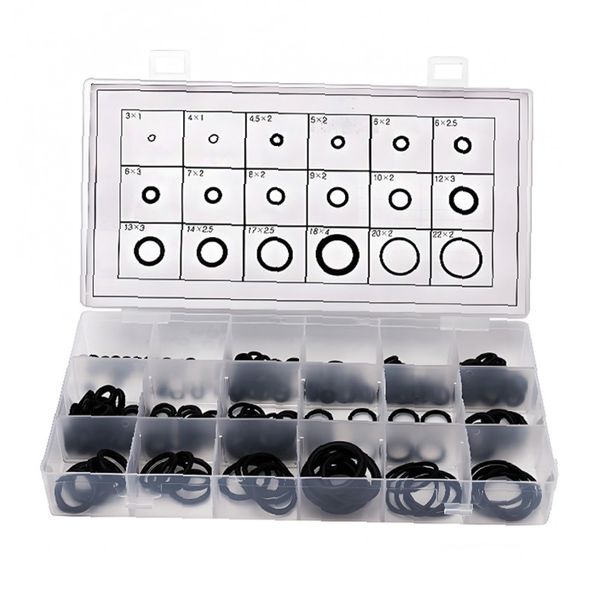 오링 세트 18종 225p 블랙 NBR 실리콘 내열 고무링 패킹 수리 부품 정비용 5,400원