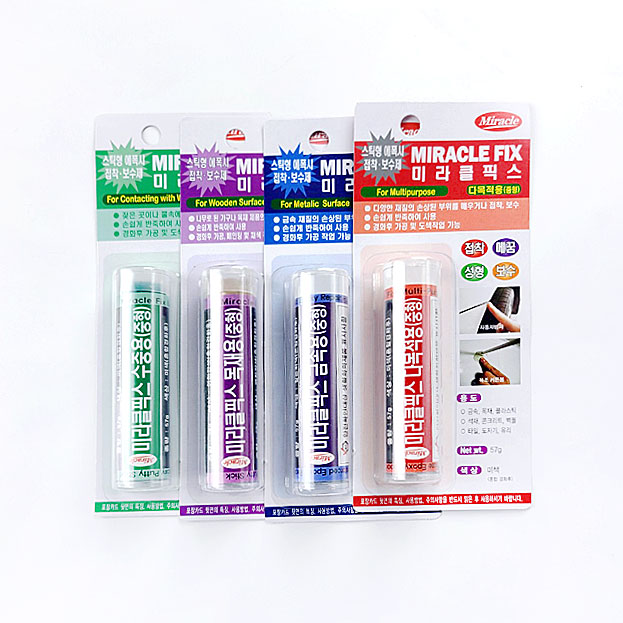 제이엠 미라클 픽스 금속용 수중용 목재용 다목적용 틈새메꾸미 타일 보수제 구멍 막기 에폭시 퍼티 미라클 픽스 접착제, 1개 8,500원
