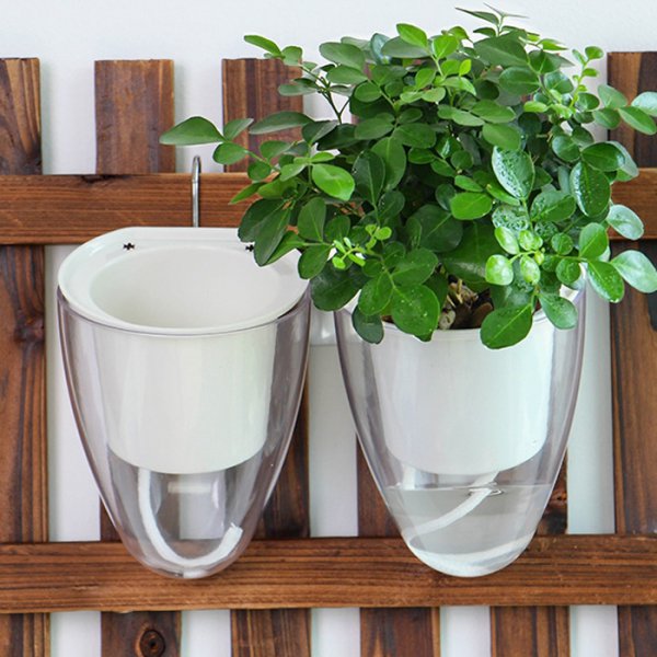 자동 급수 식물 물주기 저면관수 벽걸이 행잉 인테리어 화분 실내 베란다 (소) 6,900원