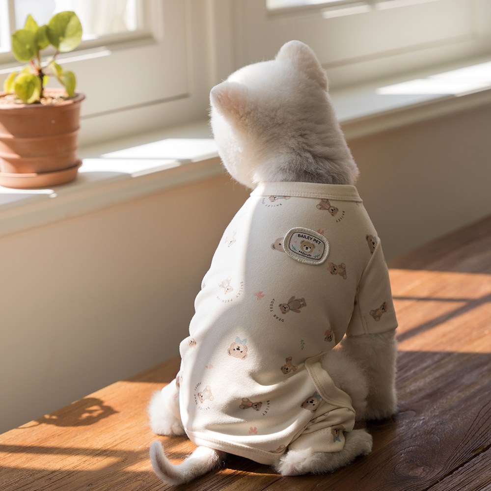베일리펫 강아지옷 애견의류 테디 항균 올인원 18,800원