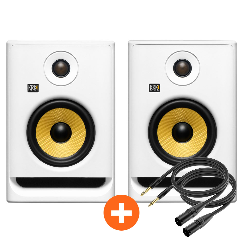 KRK ROKIT 5 G5 화이트 + XLR to TRS 케이블 번들 패키지 614,000원