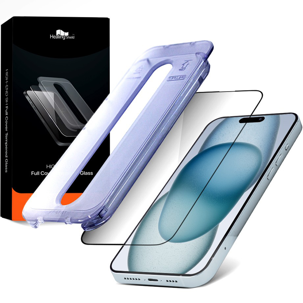 힐링쉴드 하이엔드 풀커버 강화유리 휴대폰 액정보호필름 세트, 1세트 13,020원