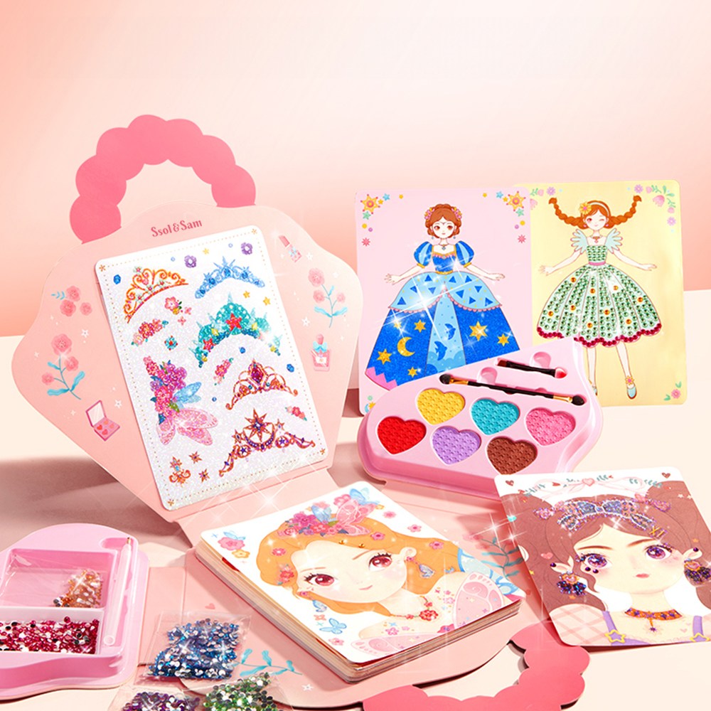 쏠앤샘 프린세스 메이크업 색칠놀이 스티커북 세트 26,820원