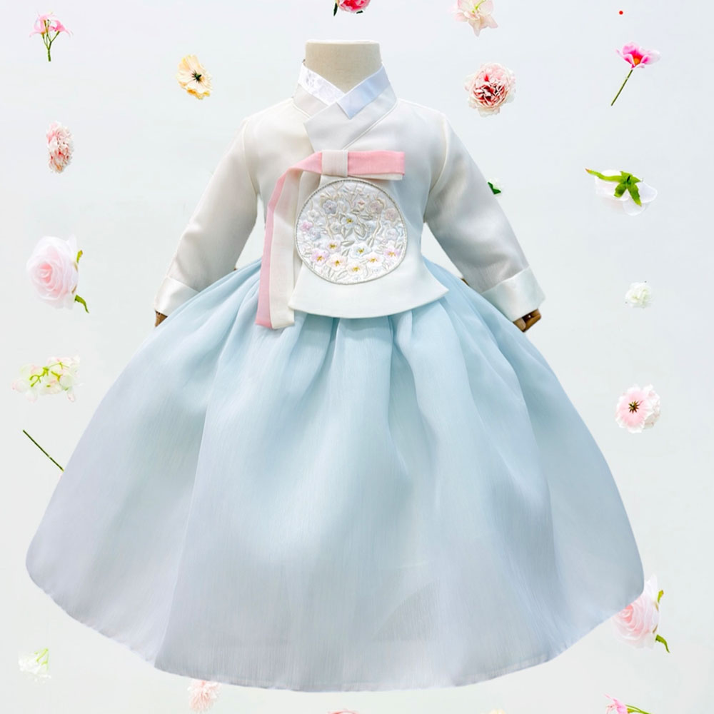 어썸한복 로린 하늘 당의 여아한복 77,000원