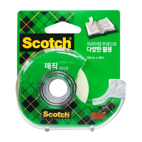 스카치 매직테이프 810 디스펜서 18mm x 30m, 투명, 3개 10,000원