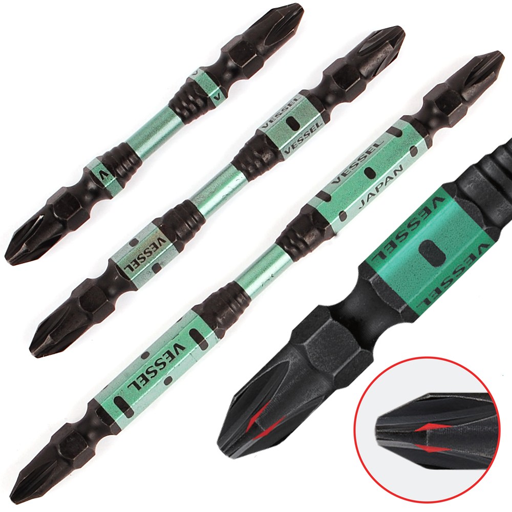 베셀 블랙리브 스텝 토션비트 2x110mm BW-413 / 일제 드릴 드라이버 십자 양용 3,300원