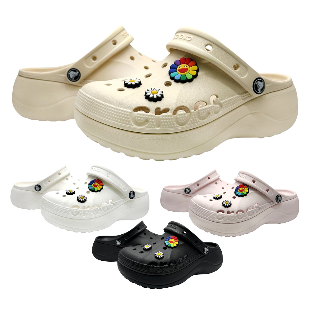 크록스 정품 CROCS 바야 플랫폼 클로그 키높이 여성 슬리퍼 +모아츄 악세세리 포함 68,900원