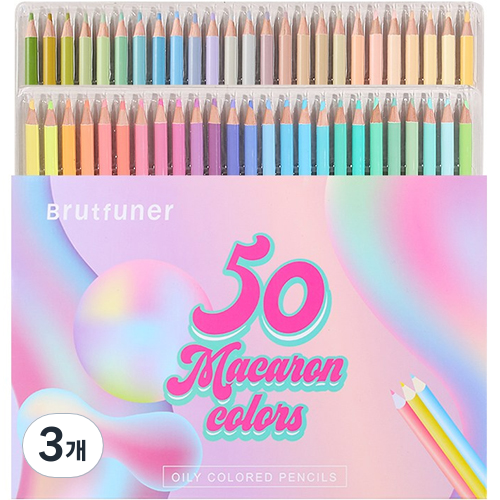 Brutfuner 마카롱 파스텔 톤 칼라 유성 색연필 44,000원