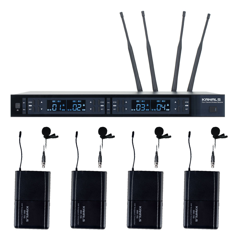 무선마이크 카날스 MW-4000 900메가 4체널 (선택/핸드형+벨트형핀마이크), SM 890,000원