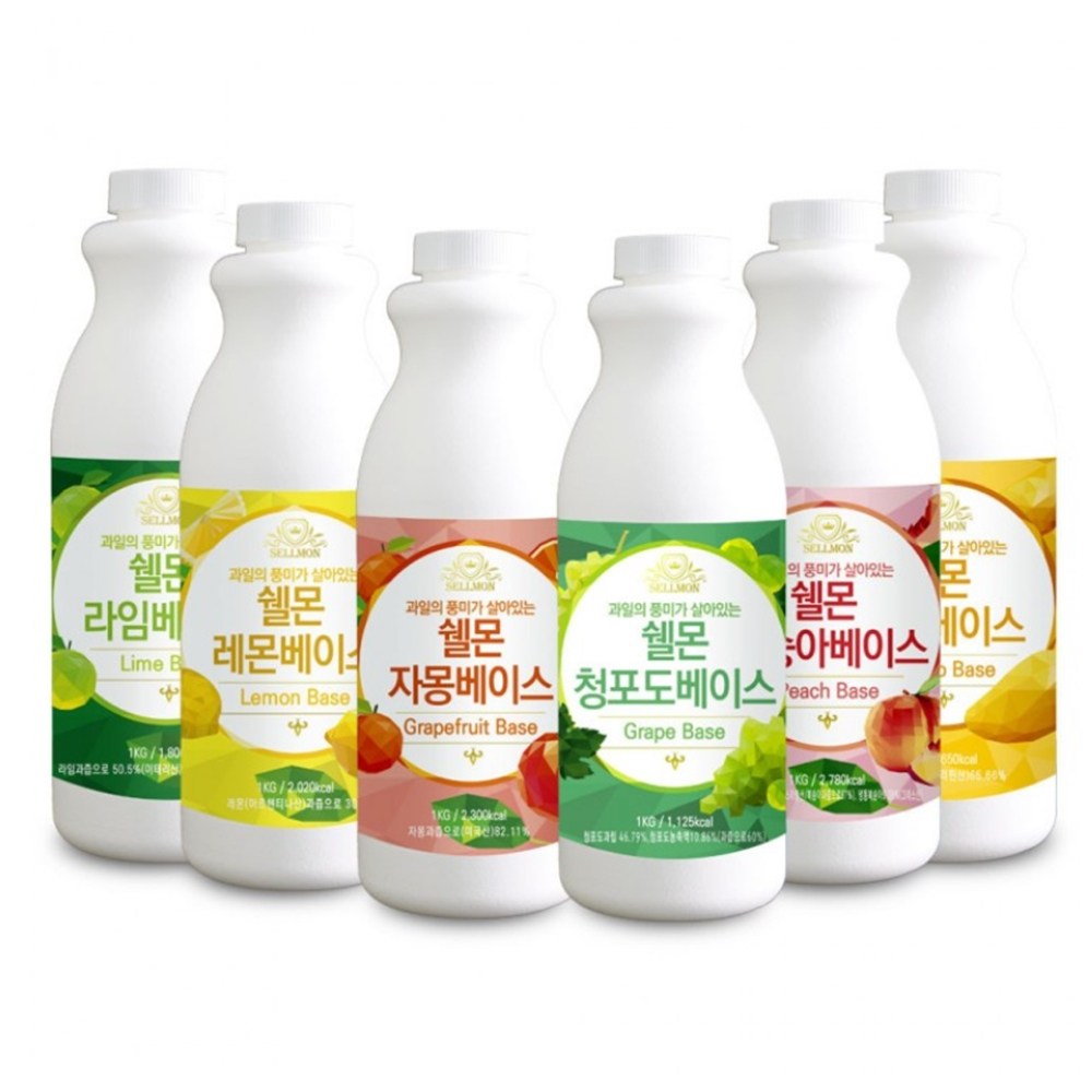 VMB 쉘몬 과일 농축액 베이스 1kg 모음 25,340원
