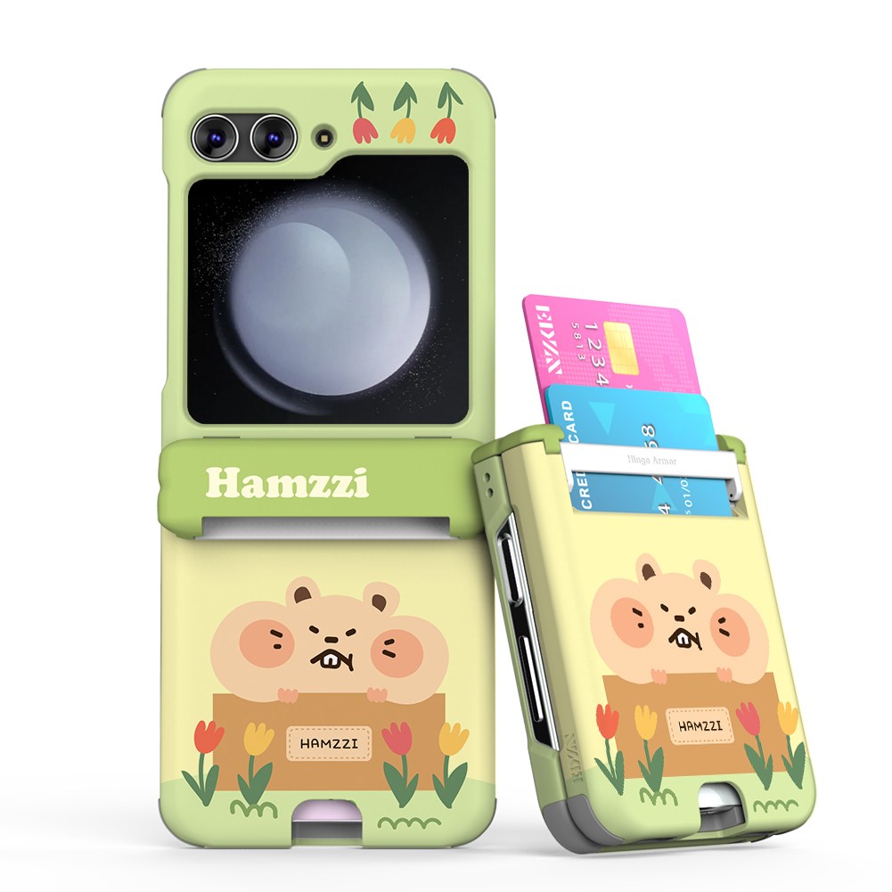 이디즌 갤럭시 Z플립 5 케이스 컬러 햄지 모지 귀여운 디자인 슬림 카드 2장 수납 힌지보호 충격방지 33,000원