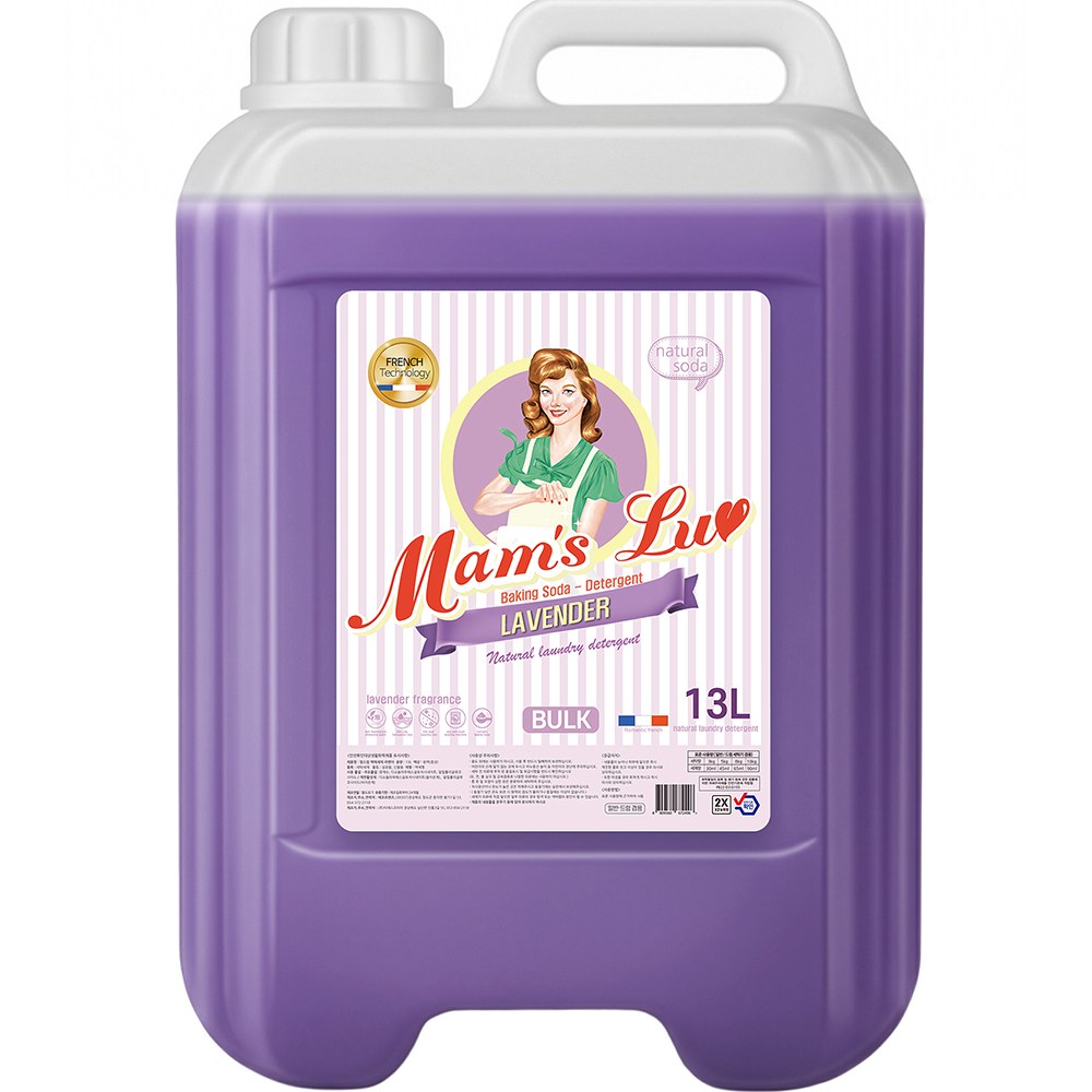맘스럽 액체세제 라벤더 13L 대용량 일반용 드럼용 전문가 업소용 고함량 중성 세탁세제, 1개, 13L 9,900원