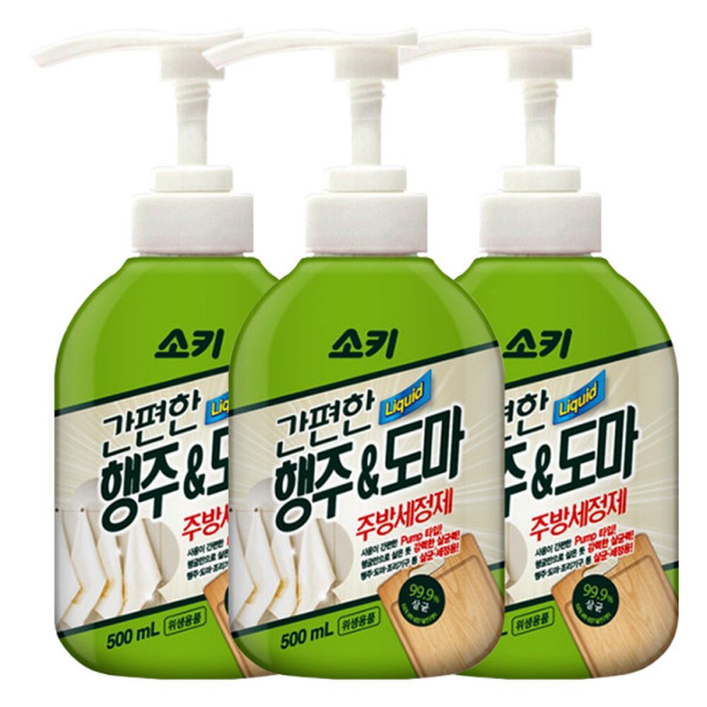 소키 간편한 행주 앤 도마 주방세정제 500ml X 3개 21,480원