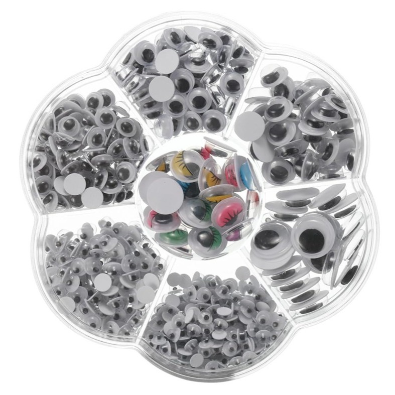 세븐집 입체 접착식 눈알 스티커 800p 세트 6,900원