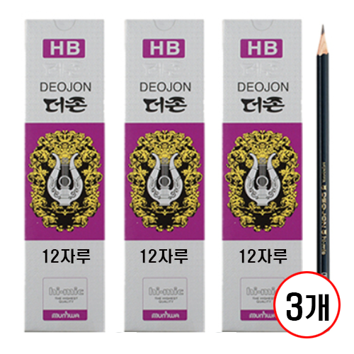 문화 더존 연필, 3개, HB 25,050원