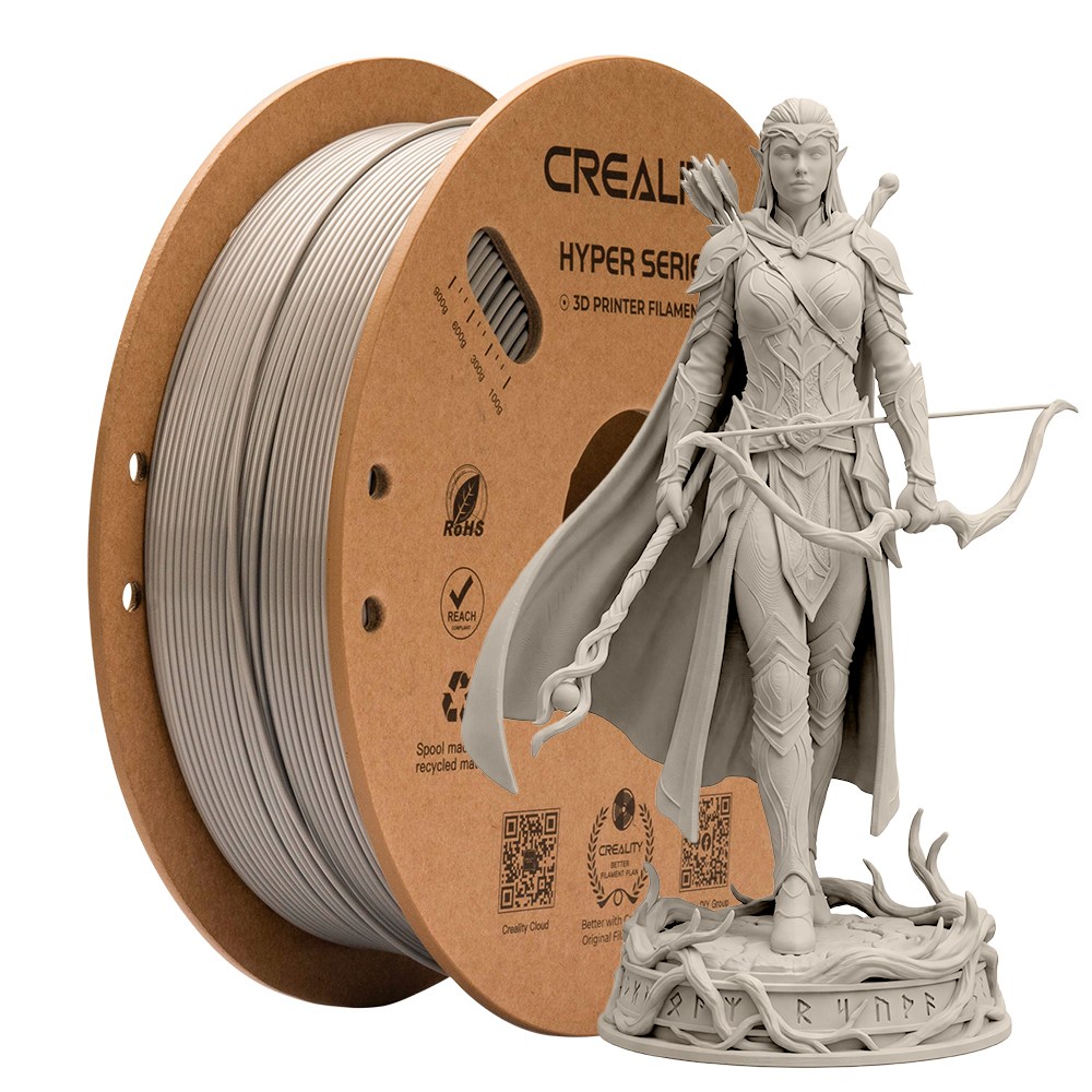 크리알리티 Creality 3d 프린터 고속 인쇄 소재 Hyper PETG 제품 소모품 부품 1.75mm 1KG, 회색, 현재가 18,900원