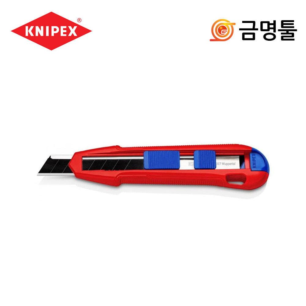 크니펙스 90 10 165 BK 커터칼 18mm칼날 마그네슘합금몸체 예비칼날2개포함 안전가이드바 캇타칼 32,800원