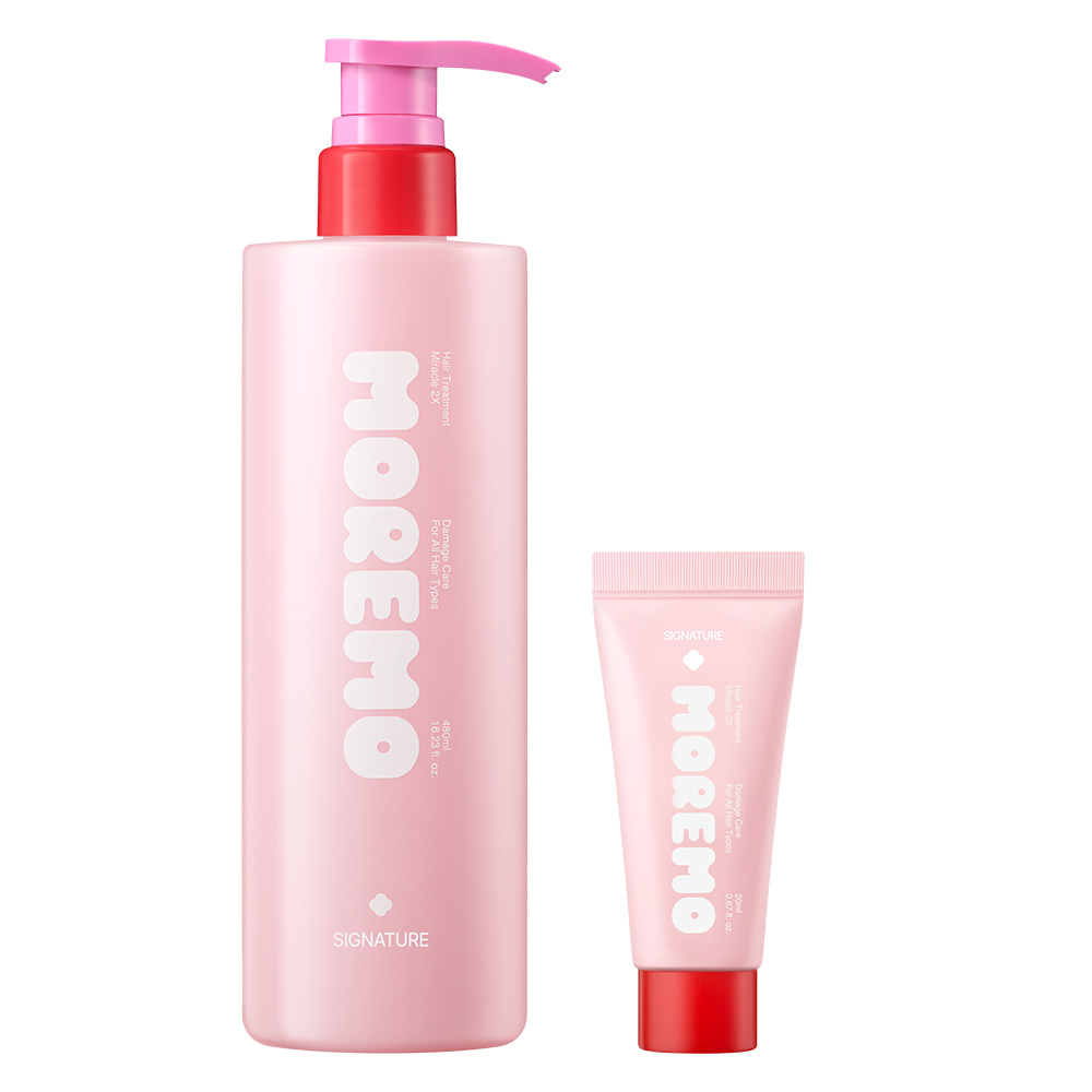 NEW 모레모 미라클 2X 단백질 헤어 트리트먼트 시그니처 플로럴 향 480ml+20ml 26,880원