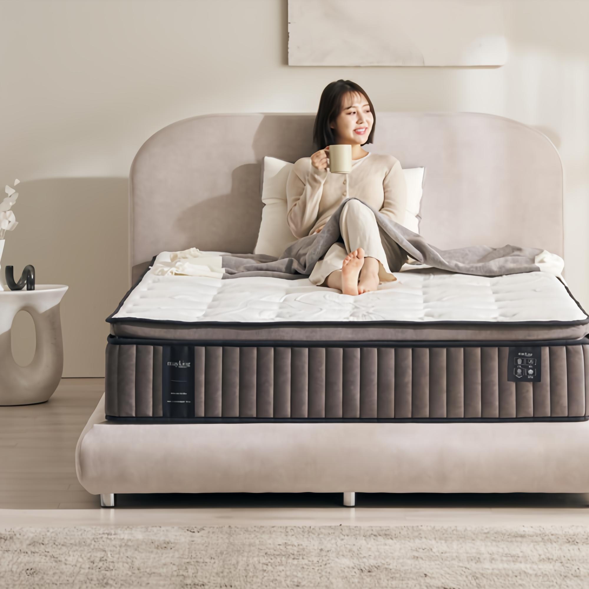 메이킹MK300 탄탄한 침대 매트리스 허리에 좋은 독립스프링 유로탑 필로우탑 천연양모 매트릭스 두께 330mm, 330mm, 하드 797,000원