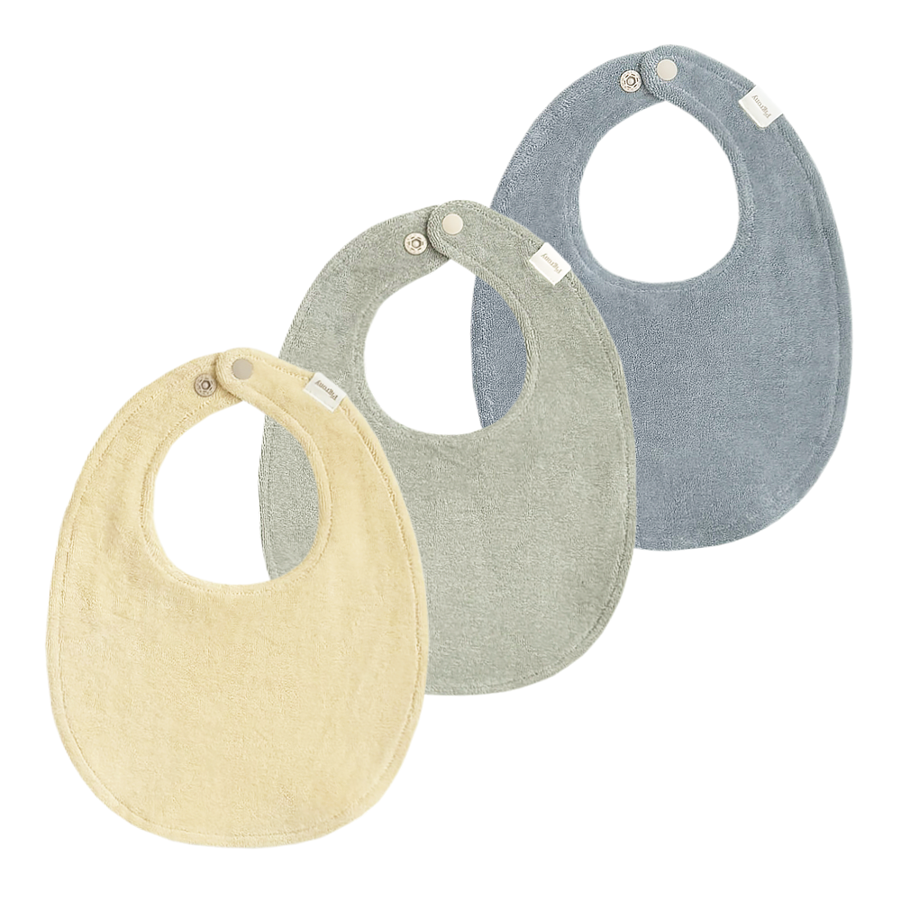 [국내브랜드] 피그로니 양면 라운드 턱받이 빕 3종세트 _ C SET_ 2size, 1개, 3개입, C세트 M사이즈 38,700원