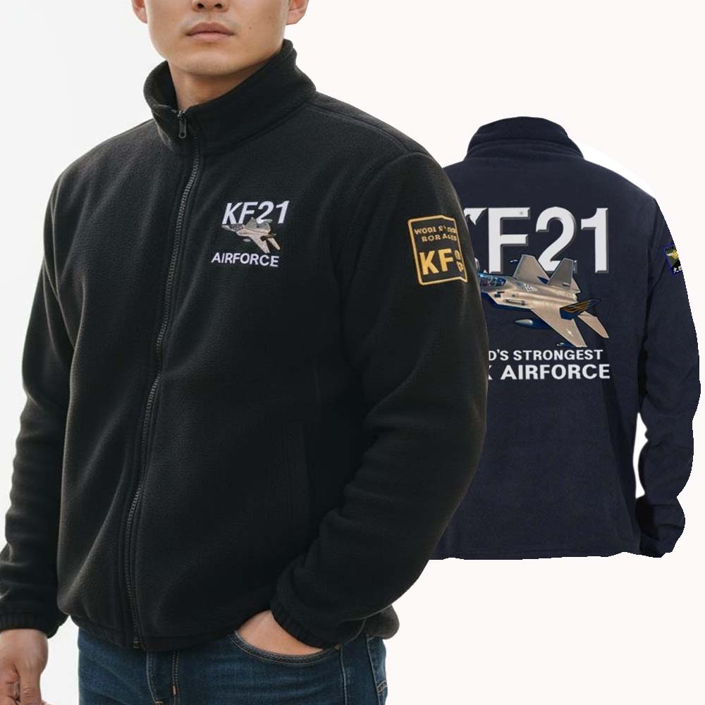 대한민국공군 KF-21 보라매 보아털 기모 후리스 남성자켓 42,000원