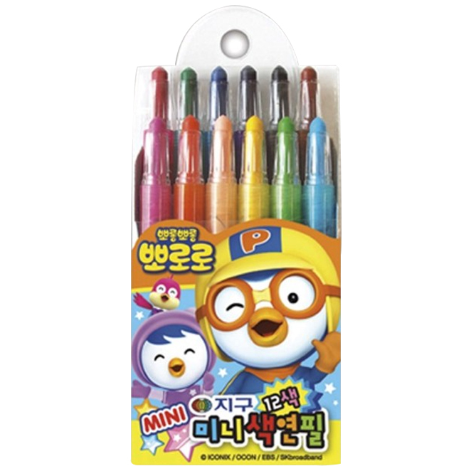 지구화학 지구 뽀로로 미니 샤프식 색연필, 12색, 1개 4,800원