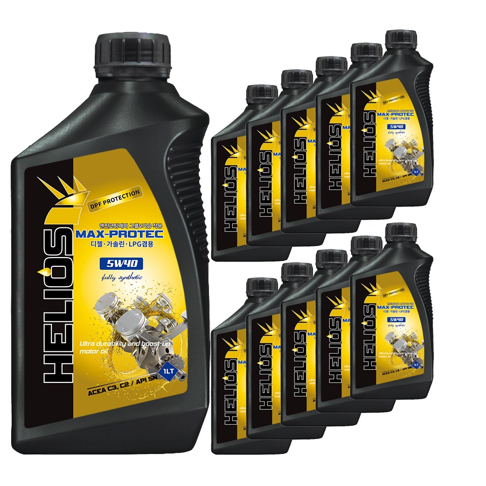 헬리우스 맥스프로텍 5W40 C3 DPF SN공용 그룹V적용 1L X 10 1BOX, 현재가 130,000원