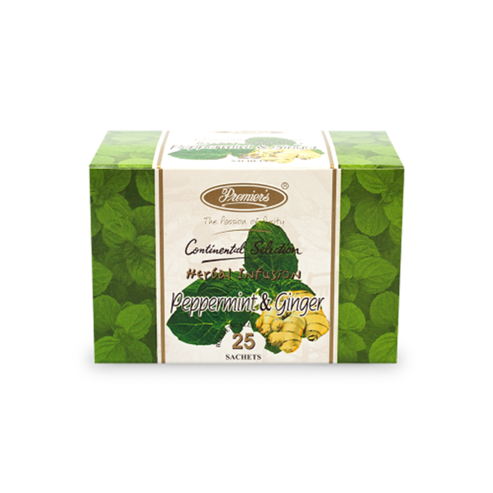 프리미어스티 종이티백 페퍼민트&진저 허브차, 1.5g, 25개입, 1개 14,300원