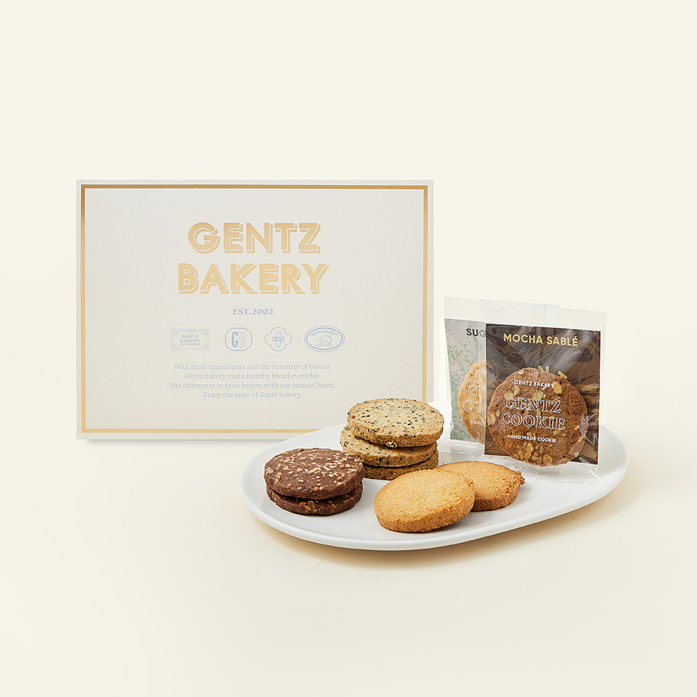[로켓프레시] 겐츠베이커리 클래식 쿠키 선물세트 1호 + 쇼핑백, 260g, 1세트 15,000원