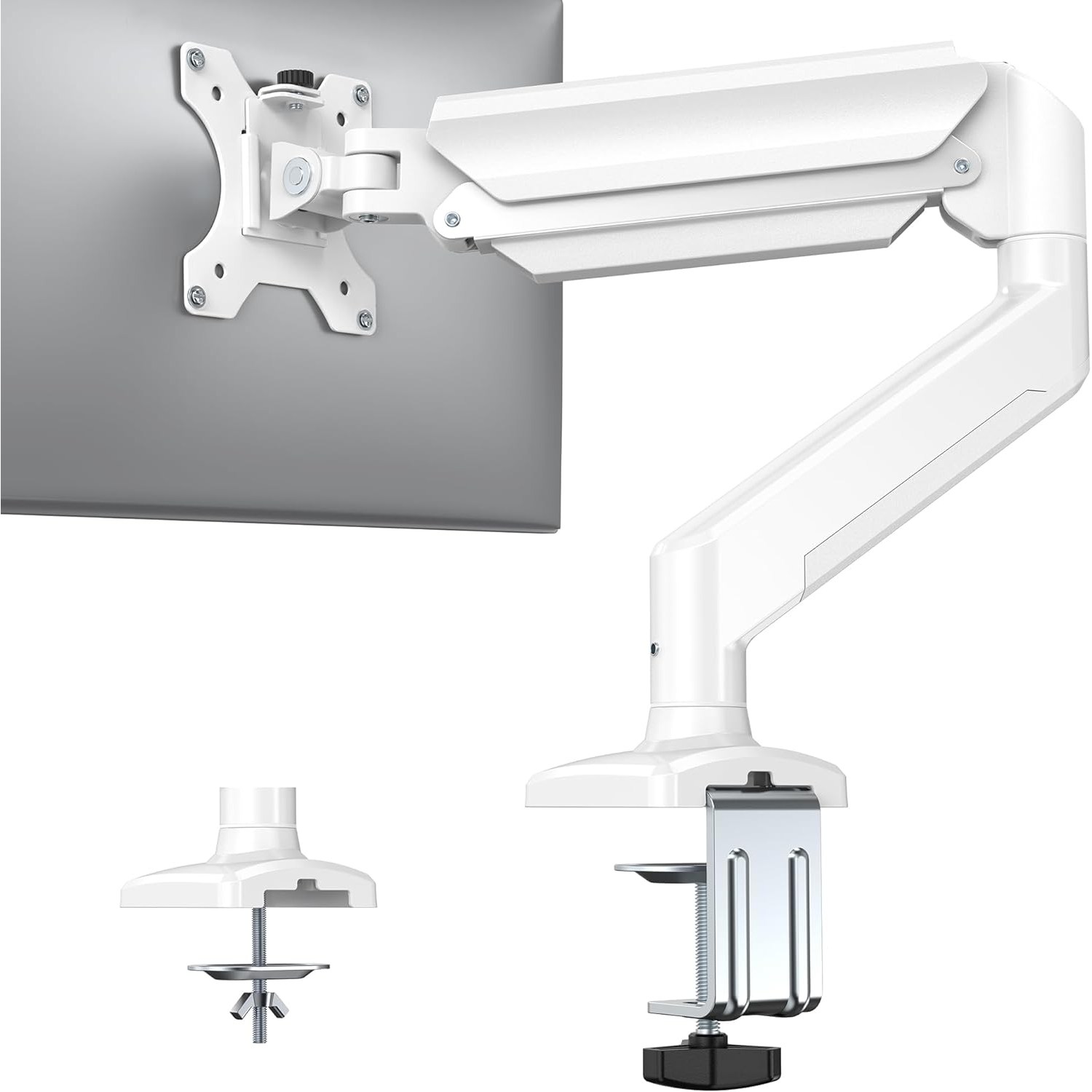 헤미션 고중량 싱글 모니터암 인체공학 홀/클램프 타입 겸용 ARM-001 헤미션 32,900원